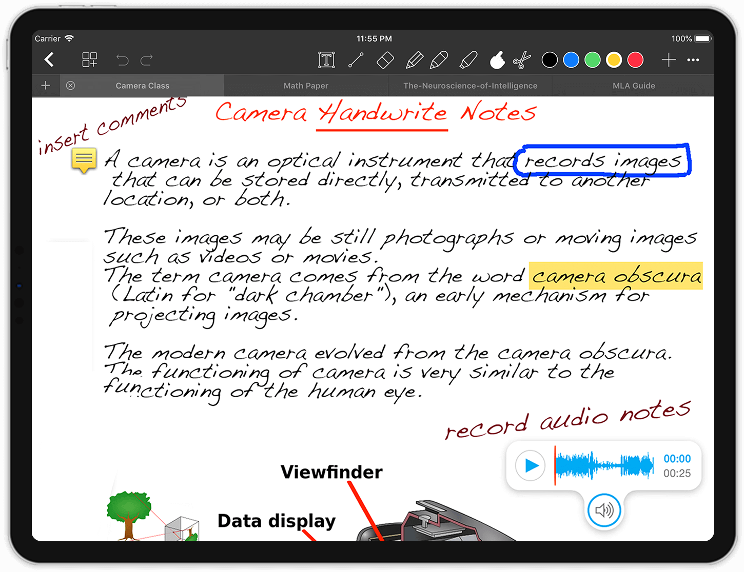 best tool for handwriting notes mac